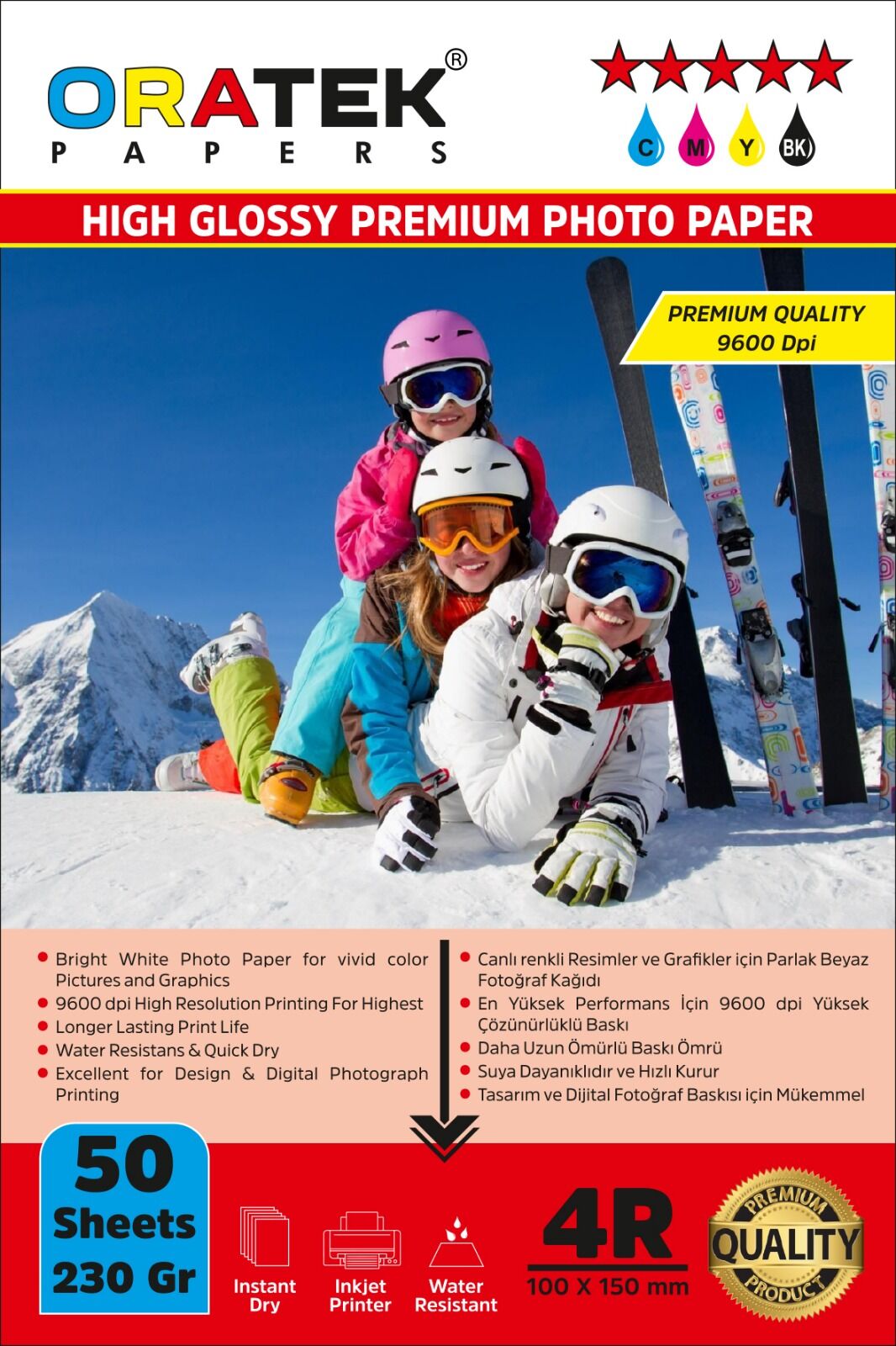 Canon Maxify GX6050 Evertday Premium Parlak 10X15CM Fotoğraf Kağıdı 230 Gr. 50 Adet