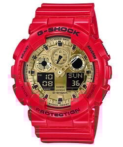 Casio GA-100VLA-4A G-Shock Erkek Kol Saati