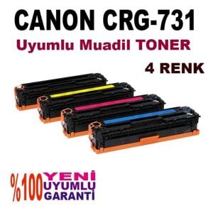 Canon Crg-731 Renkli Toner 4 Renk Mf628/8230/8280/Lbp7100/7110