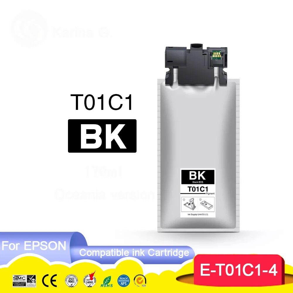Epson Workforce Pro WF-C579RDWF T01C1 Siyah Muadil Kartuş  10K  10.000 Sayfa