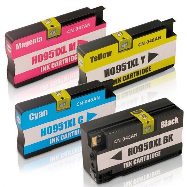 Photo Print HP Officejet Pro 8620 Kartuş Set 4 Renk Takım Muadil Yüksek Kapasite 950XL-951XL