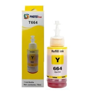 Epson ECOPRINT L3050  664 T6644 Uyumlu Sarı Muadil Mürekkep 70 ML