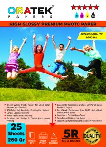 Canon GI-490 G3411 Evertday  Premium Parlak 13x18cm Fotoğraf kağıdı 260 gr. 25 Adet