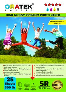 Canon GI-490 G2411 Evertday  Premium Parlak 13x18cm Fotoğraf kağıdı 300 gr. 25 Adet