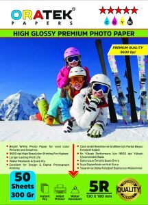 Canon GI-490 G1411 Evertday  Premium Parlak 13x18cm Fotoğraf kağıdı 300 gr. 50 Adet